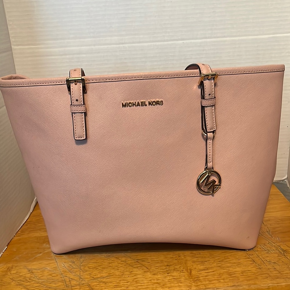 Michael Kors soft pink tote. Gently used